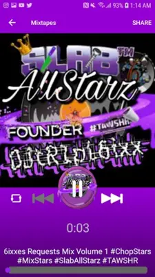 SlabAllStarz Chopped N Screwed android App screenshot 1